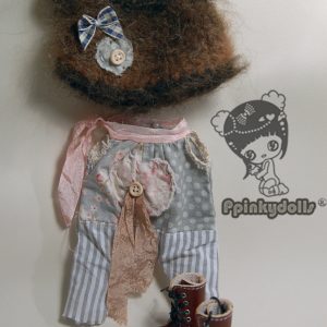 Ppinky Outfit by Chrishanthi – Handmade Overall,Knit hat, boots