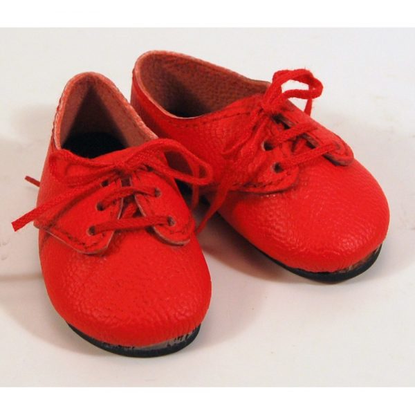 Leather Lace Up Shoes <b>(Red)</b> 038N