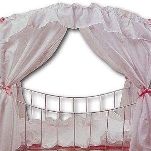 Furniture: Rectangular Canopy Bed (Up to 22″ Dolls) 1/2 Price