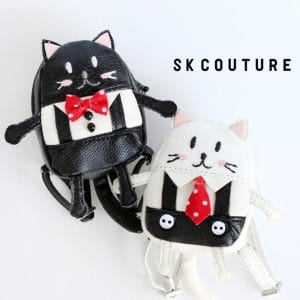 Midnight Tabby Cat Backpack (Lati/Blythe/Pullip/Momoko/Etc)