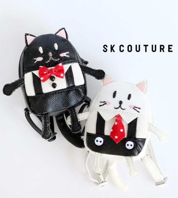 Midnight Tabby Cat Backpack (Lati/Blythe/Pullip/Momoko/Etc)