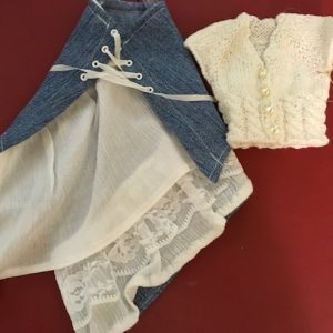 HandKnit White Sweater (Fits MSD)