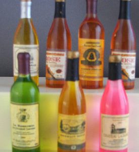 Beverage:  5 Bottles of Wine (2-1/4″ x 1/2″ diameter)