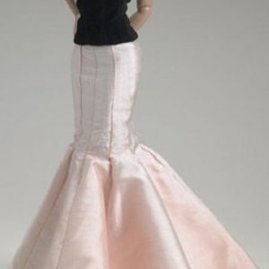 Tyler Wentworth RTW Romantic Drama Silk Blush Long Skirt 16″