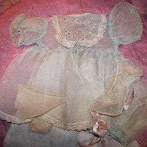 Tiny Tears Size ~Vintage batiste dress, bonnet, slip, panties