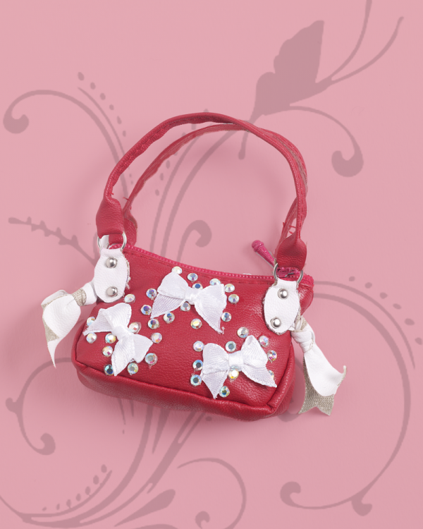Ellowyne Wilde Bow Bag - Red with white bows