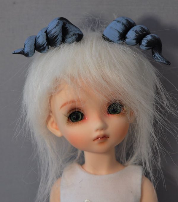 Michiko Fur Wig - Cerne Horns Ram Style
