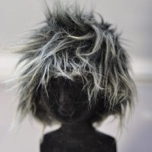 Wig – Unidoll Charcoal/Gray Faux Fur size 8-9