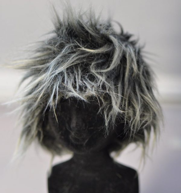 Wig - Unidoll Charcoal/Gray Faux Fur size 8-9