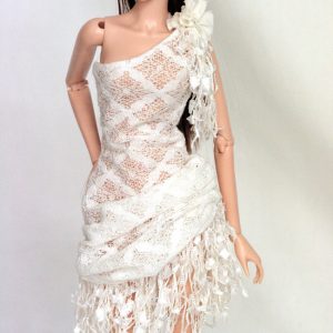 Ficon White Lace Dress 16″ Fits Ficon, Tonner, Sybarite, Etc