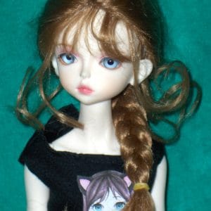 Whitney Synthetic Mohair Wig – Blonde w/Red (Size 7-8)