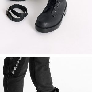 wk(b)-tz Black Moto Boots (Fits Tera Zenith & Zenith Boy)