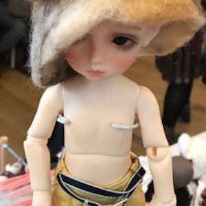 Wool Felt Hat & Boots (Tan/Brown) Fits Yo-SD
