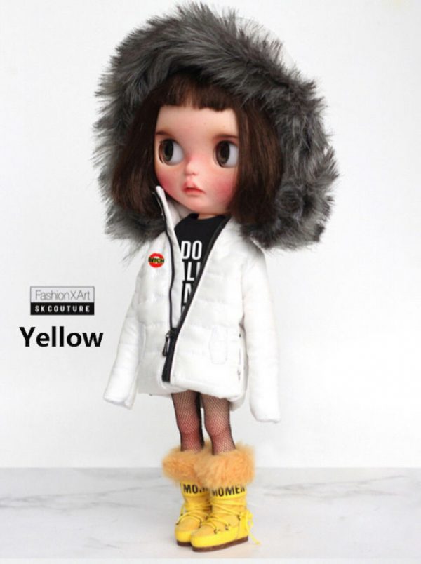 SK Snow Boots (Yellow) Fits Blythe/Pullip/Etc