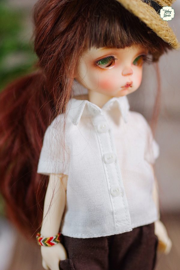 Ylang Garden Short Sleeve Shirt (White) Fits 1/8