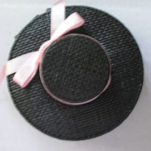 Black Hat Trinket Box w/Zippered Closure