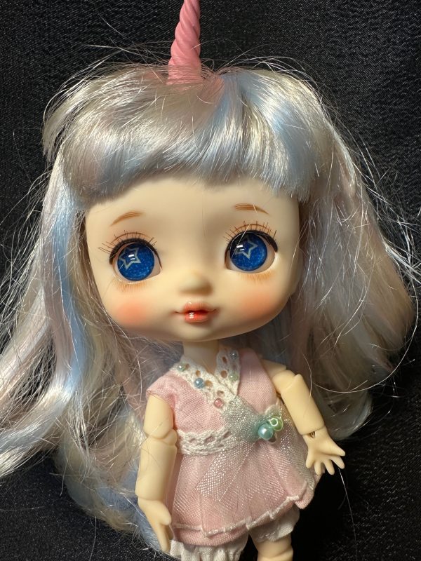 Mudoll Mini Dotory Bonbon Sugar Unicorn Blue Full Set 13cm (6") - Image 6