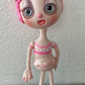 Ruby, Magical Musical Lady 23cm (9″) Pink Petal Resin PROTOTYPE handpainted by Nefer Kane