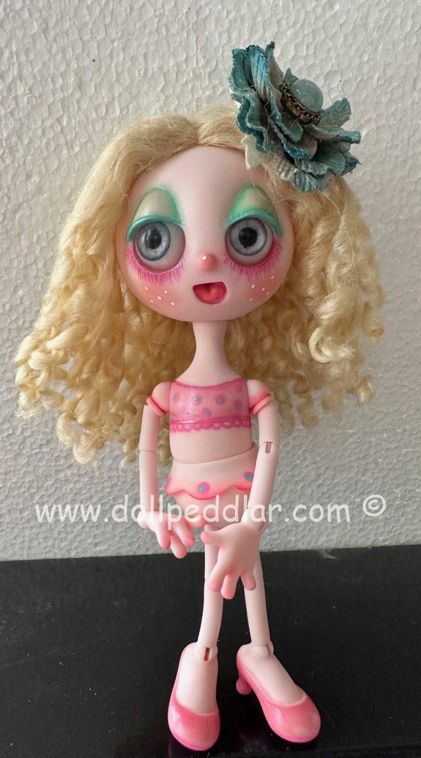 Ruby, Magical Musical Lady 23cm (9") Pink Petal Resin PROTOTYPE Handpainted by Nefer Kane - Image 6