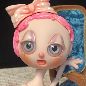 Ruby, Magical Musical Lady 23cm (9″) Pink Petal Resin PROTOTYPE handpainted by Nefer Kane