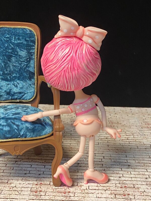 Ruby, Magical Musical Lady 23cm (9") Pink Petal Resin PROTOTYPE handpainted by Nefer Kane - Image 3