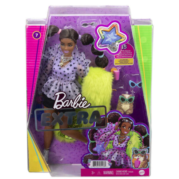 GXF10 Barbie Extra Doll #7 (Furry Shrug) - Image 3