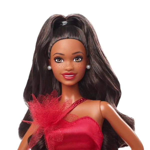 HBY07 2022 Holiday Barbie (Dark Brown Hair) - Image 2