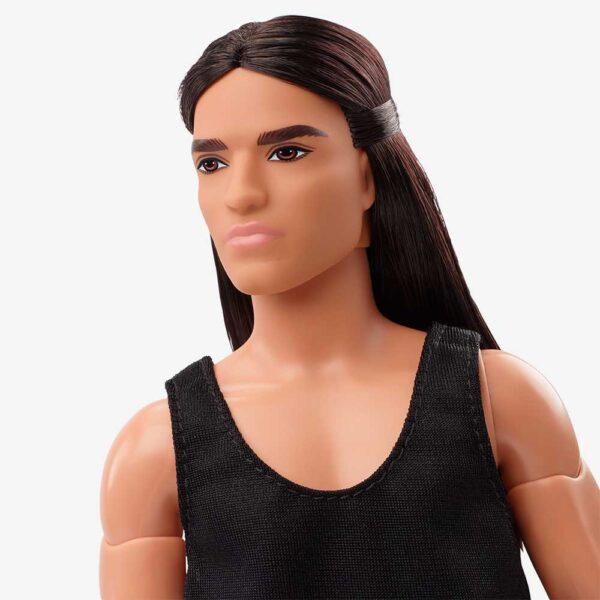 HCB79 Barbie Looks Model #9 Ken (Long Brunette Hair) - Image 3