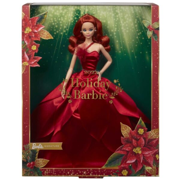 HGW73 2022 Holiday Barbie (Redhead) NRFB in Shipper