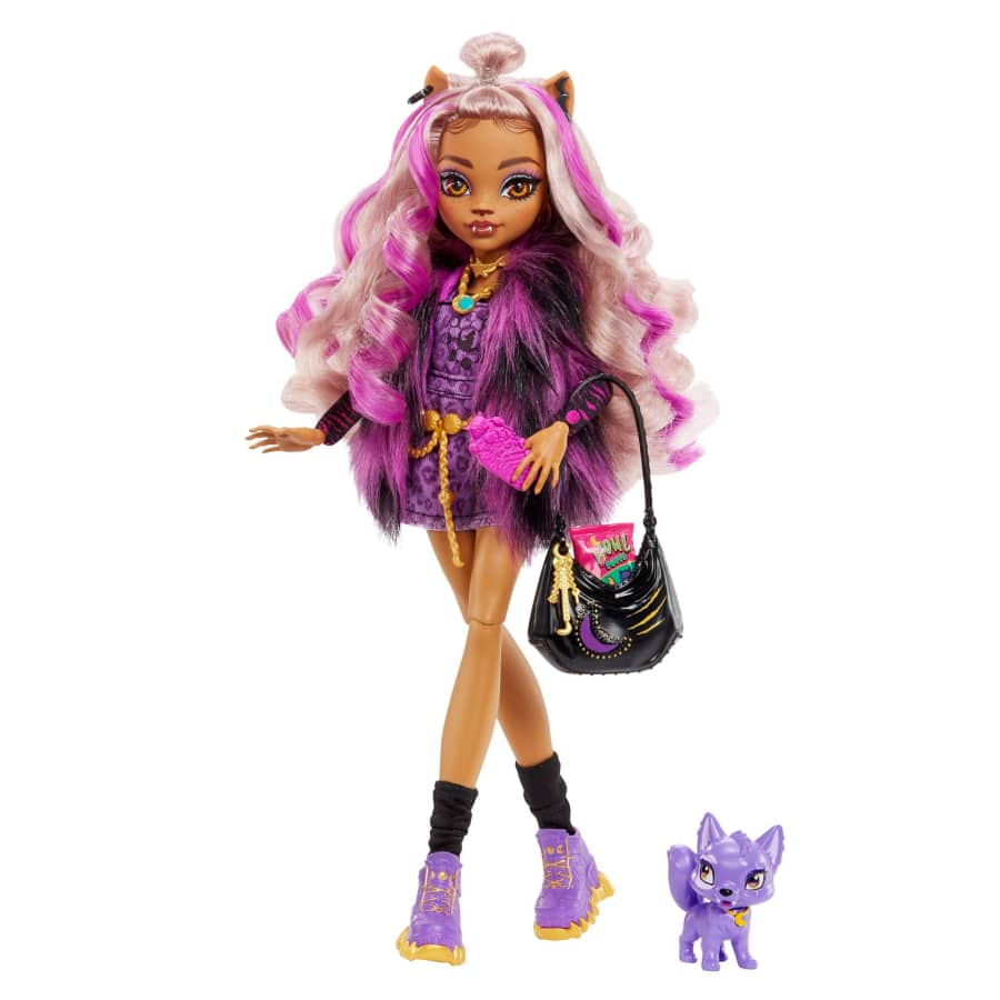 Monster High-Monster High: Mãe da Cleo em boneca+Pack da Clawdeen na caixa