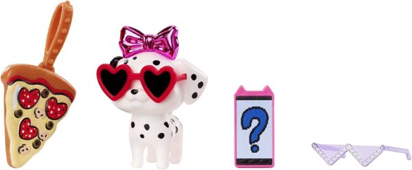 HHN07 Barbie Extra #15 (Black Hair/Silver Jacket & Pet Dalmation) NRFB - Image 3