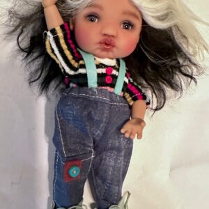 Meadowdolls  Twinkles Lolla 16cm  TAN resin ball jointed NUDE, makeup & glass eyes