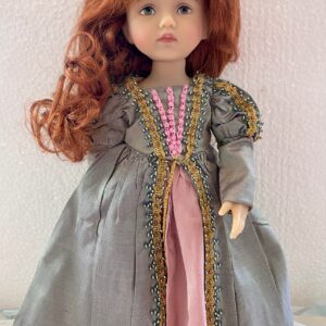 Boneka Princess Hanna 10″  (Monday Child) Green Silk & Red hair