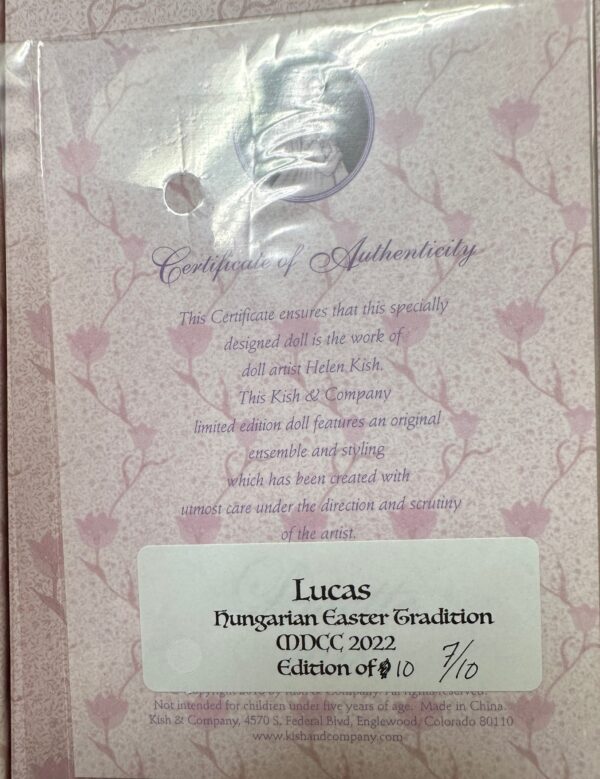 2022 MDCC Helen Kish Lisette Hungarian Easter Tradition5" LE25 - Image 5