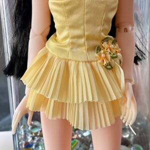 Annora Monet Resin ball jointed fashion doll 16″ dressed w/makeup, extra head,  box w/shipper