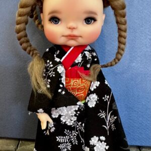 ELFDOLL Authentic ‘Kimono’ set – Fits 8″ dolls. Riley, Meadowdolls Chibbi,
