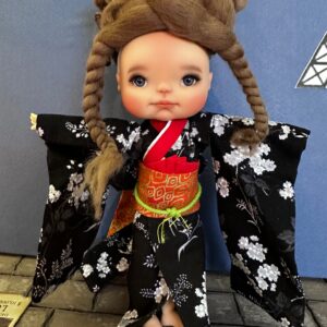 ELFDOLL Authentic ‘Kimono’ set – Fits 8″ dolls. Riley, Meadowdolls Chibbi,