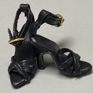 Dressmaker Details Black Ankle Strap Heels (For 16″ Dolls)