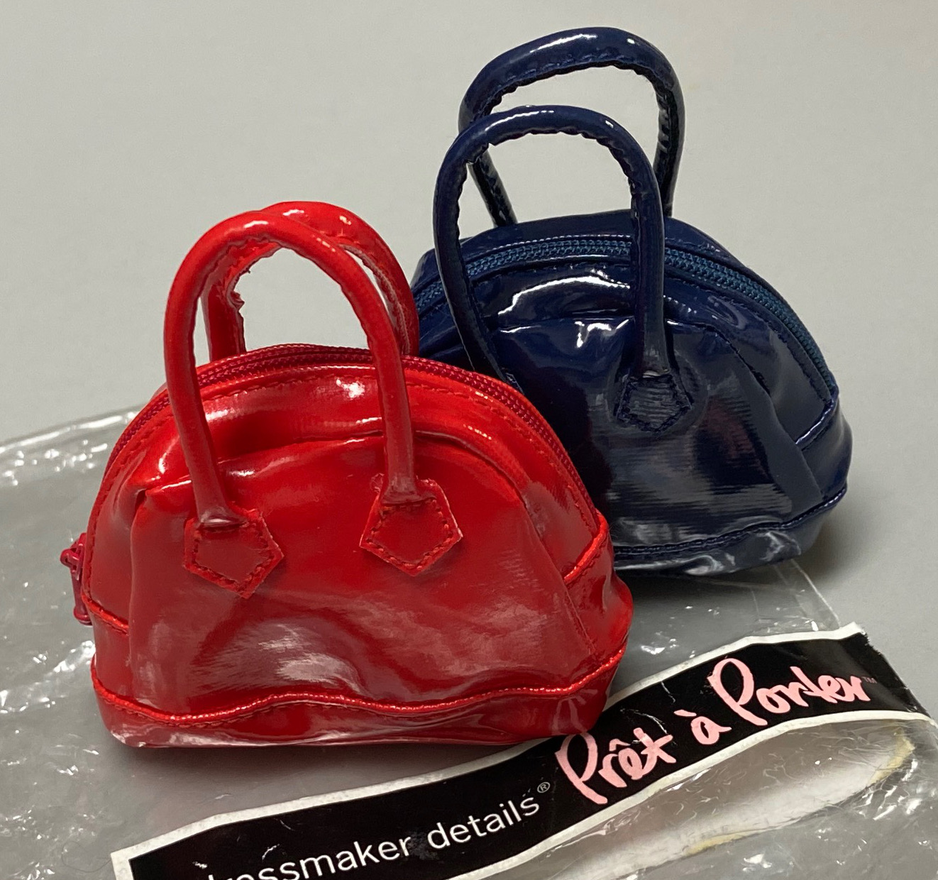 Dressmaker Details Alma Bag Navy Patent For 16 Dolls Doll Peddlar