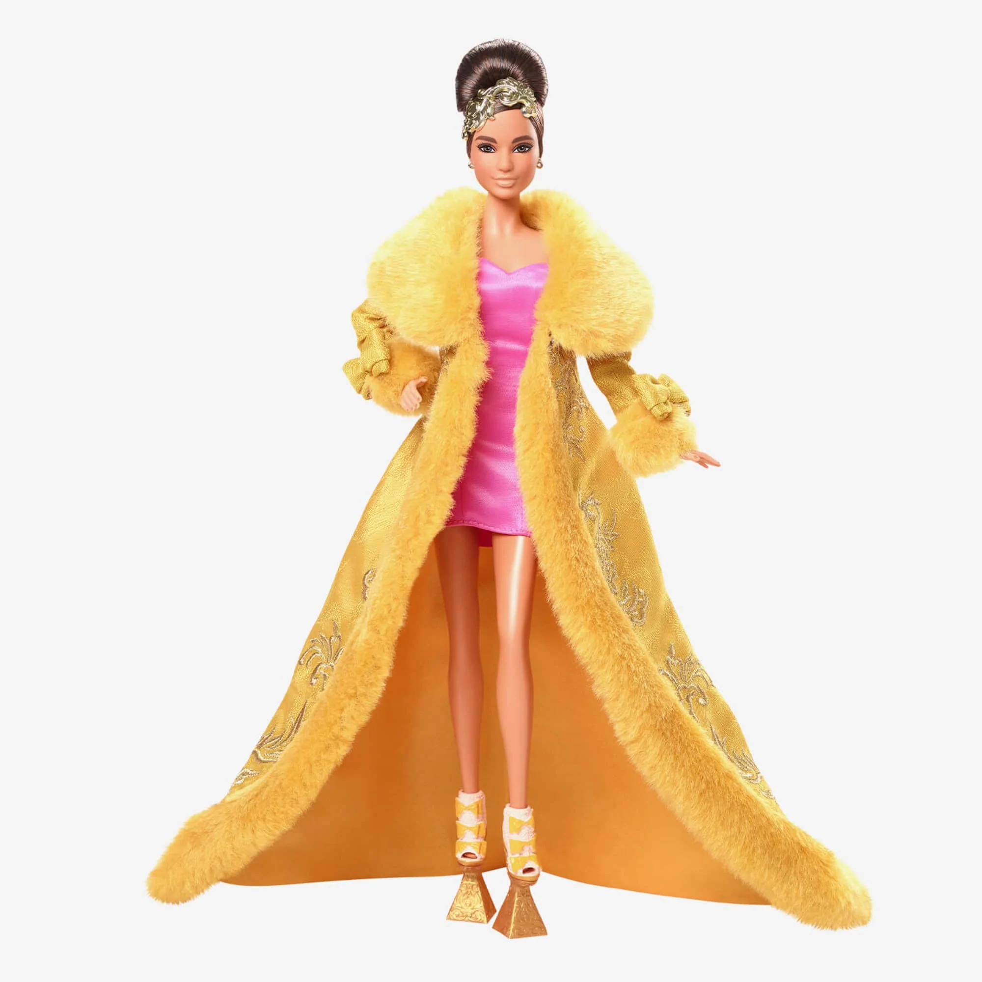 HBX99 Barbie Club Exclusive Guo Pei Gold Gown NRFB In