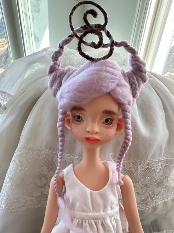 Sculpture Wig  LAVENDER  size 6-7 handmade - Image 8