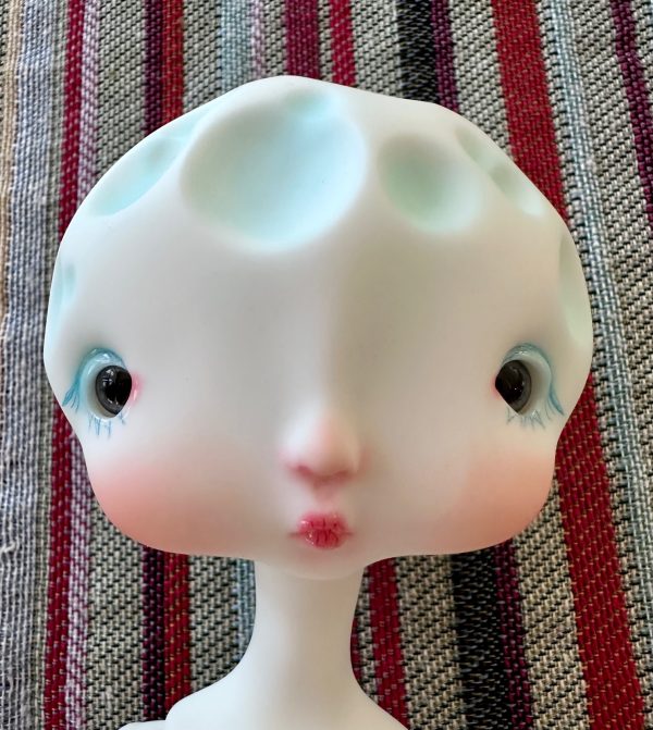 Circus Kane BIG MOON White Glow in the Dark #1  14.7" one of a kind Painted by Nefer