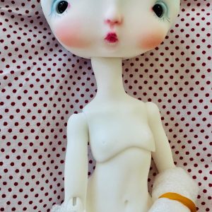 Circus Kane BIG MOON White Glow in the Dark #A.  14.7″ one of a kind Painted by Nefer