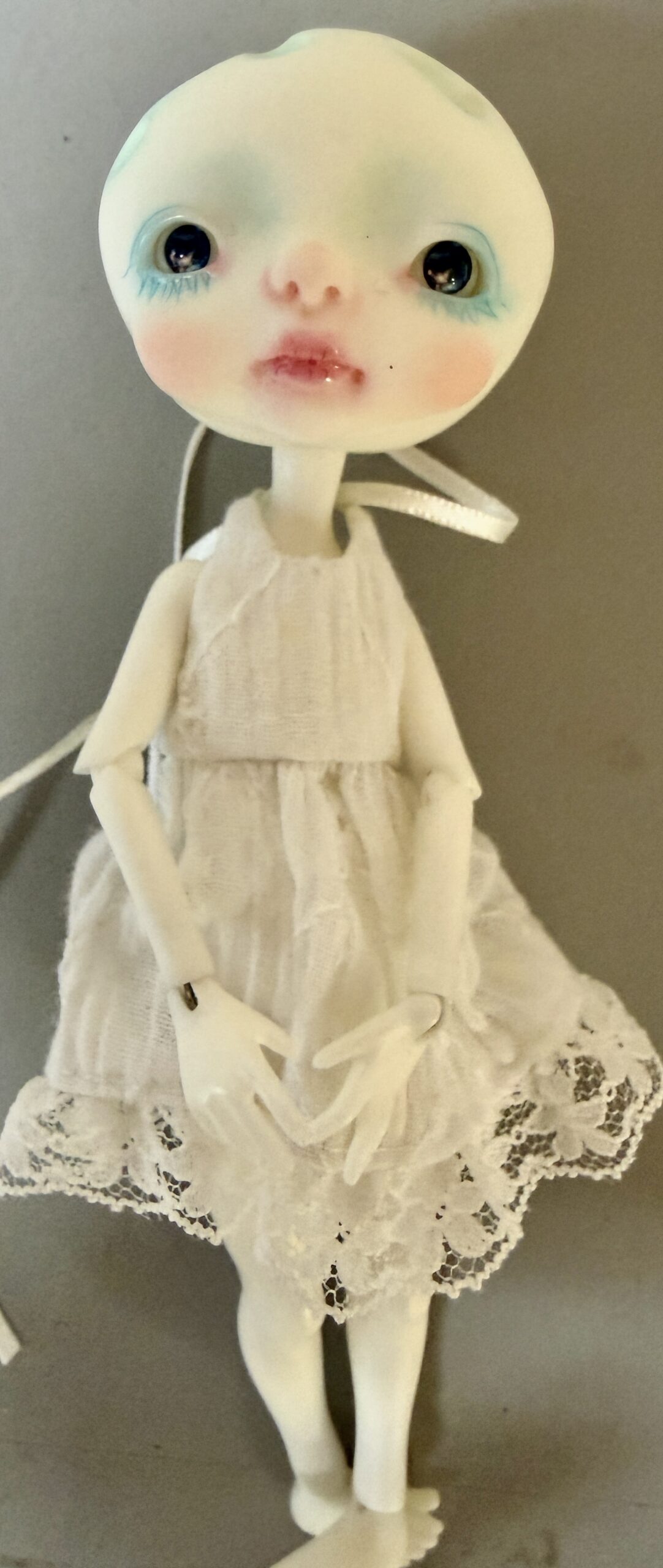 Circus Kane NANCY LUNA 6" white resin Very last one #1 Faceup by Nefer - Image 9