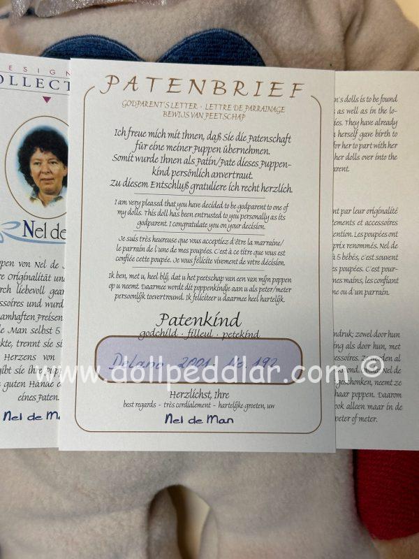 Delano by Nel de Man 18" (Zapf 2001)New Never removed from Box in shipper - Image 7