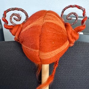 Sculpture Wig  CHILI PEPPER size 8-9 handmade