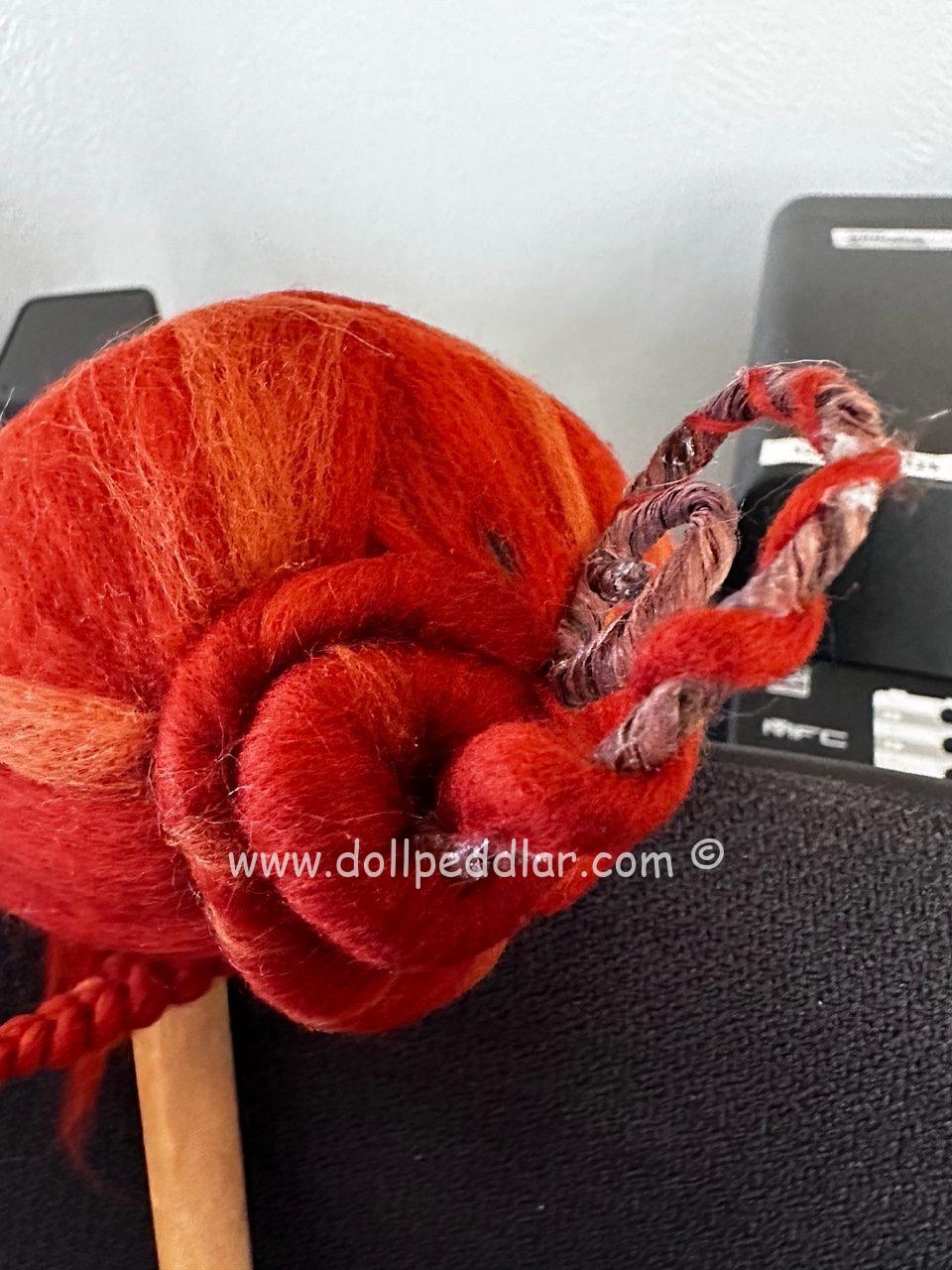 Sculpture Wig CHILI PEPPER size 8-9 handmade - Image 3