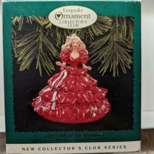 Hallmark Ornament Holiday Barbie Collector’s Club 1996