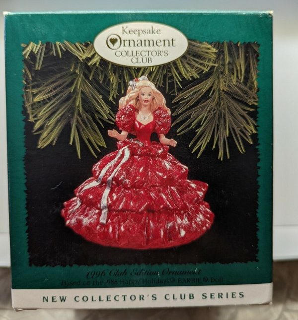 Hallmark Ornament Holiday Barbie Collector's Club 1996