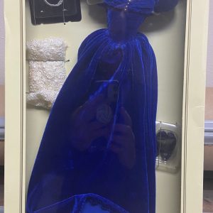 Franklin Mint Gone with the Wind Scarlett Blue Velvet Portrait Fashion